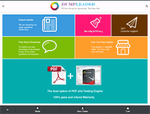Tablet Screenshot of dumpleader.com